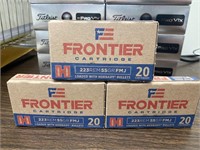 (60rds) Hornady Frontier .223 55gr FMJ - HARD TO