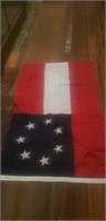Poly 3 x 5 CSA flag 7 star Confederate States