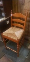 Ladder back stool seat height 25"