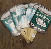 Eight Tube Rose Snuff hand fans 1986