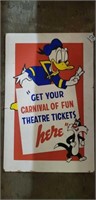Vintage Theatre poster cardboard 21.5 x 14"