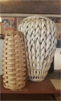 Large Woven Vase Lot of 2