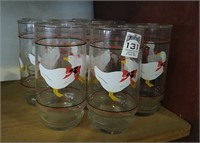Set of 9 Duck Glasses