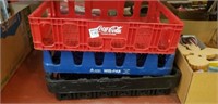 Coca Cola, etc Plastic Crates