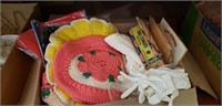 Gloves, Crochet, Bandana and Vintage Pattern