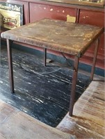 Vintage Samson Table - Folding with Wooden Legs