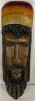 Large Wood Carved Jamaican Wall Art