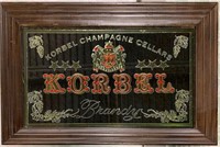 Korbel Brandy Decorator Framed Mirror