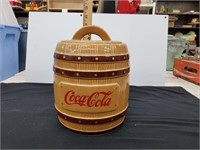 Coca Cola Barrel Cookie Jar