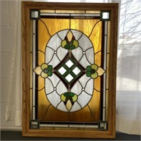 Framed Stained Glass Window