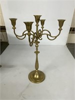 METAL CANDLE STAND ABOUT 17 INCHES TALL