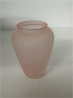 PINK VASE ABOUT 7 INCHES TALL