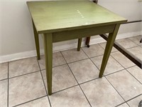 Small green table