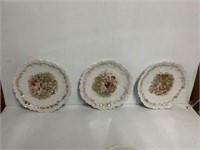 3 ANGEL PLATES ABOUT 8 INCHES ACROSS