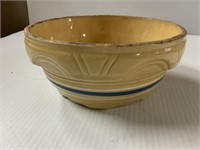 BANDED BOWL ABOUT 3 INCHES TALL  AND 7 INCHES WIDE