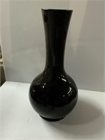 ART DECO BLACK URN ABOUT 21 INCHES TALL