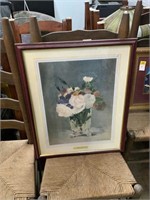 MATTED PRINT REPRODUCTION OF MONET "FLOWERS