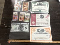 CURRENCY AND STOCK PAPERS