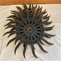 Four Yetter Hoe Cultivator Wheels