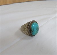 Vintage Turquoise Mens Ring