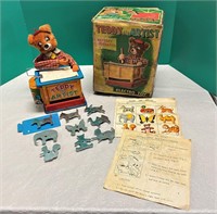 Teddy The Artist Vintage Battery Operated Toy