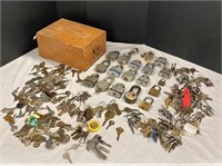 Large Vintage Lock & Key Collection