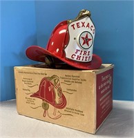 Vintage Texaco Fire Chief Hat with Box