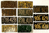 1930's License Plates