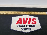 vintage avis truck rental patch