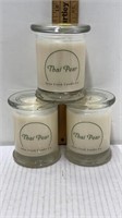 3 NEW THAI PEAR SCENTED CANDLES