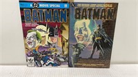 2-1989 DC BATMAN COMICS (1 IS NO.1)