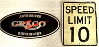 Speed Limit & Graco Signs