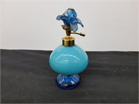 vintage Blue Glass perfume bottle