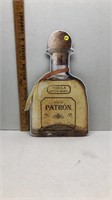 METAL PIN UP "PATRON" ADVERTISEMENT SIGN 11X19.5IN