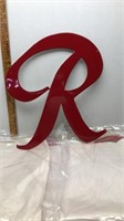 3- NEW METAL "R" SIGNS FOR RAINIER BEER CO..