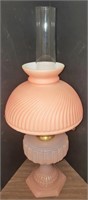Pink Aladdin oil lamp