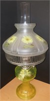 Vaseline glass Aladdin oil lamp