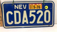 PAIR OF 1970S NEVADA LICENSE PLATES