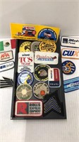 21 PC COLLECTIBLE VINTAGE PATCH AND STICKER LOT