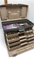 PLANO FISHING TACKLE BOX WITH SOME GEAR