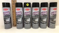 6 NEW 11 OZ CANS OF INSTANT SHINE BY SPRAYWAY
