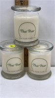 3 NEW 9 OZ SCENTED CANDLES - THAI PEAR
