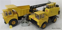 Mighty Tonka Construction Dump & Crane, Yellow (2)