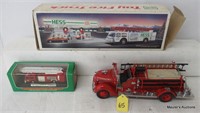 1999 Hess Mini Fire Truck, Plus