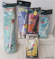 5 Estes Skill Level 1, 2 & 3 Rocket Kits