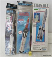 3 Skill Level 4 Flying Model Rocket Kits