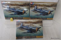 3 Tamiya Sealed Vought F4U-1D Corsair Kits
