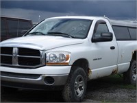 lot 3055- 2006 Dodge Ram 1500 4x4 white -TITLE