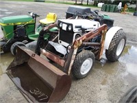 lot 3097- Satoh Beaver tractor 4WD w/loader bucket