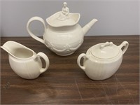 I.Godinger & Co. Ceramic Tea Pot & Creamer Sugar